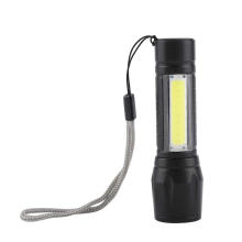 Rechargeable Flashlight USB Rechargeable Portable T6 + COB Waterproof Telescopic Zoom 4 Modes LED Torch Flashlight Outdoor